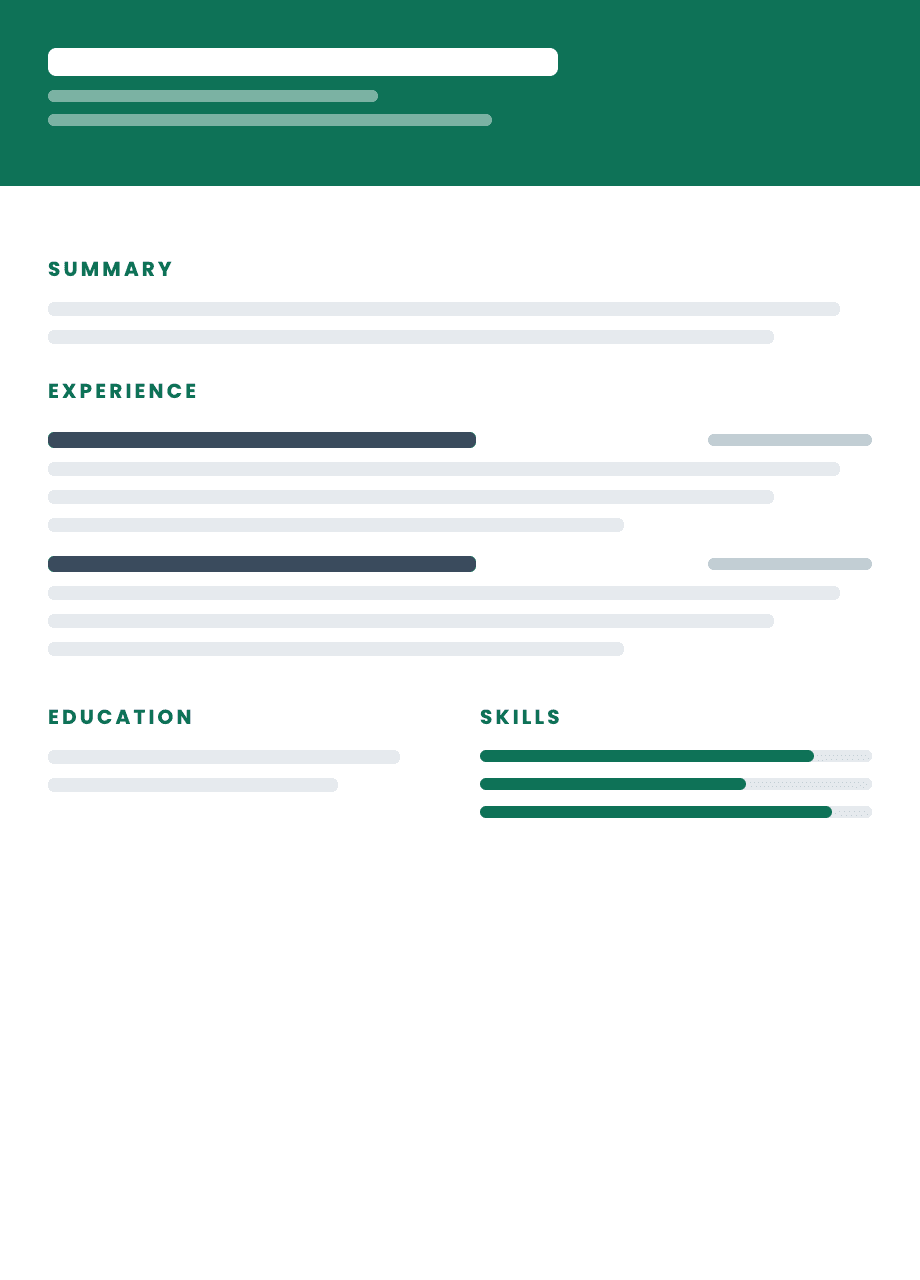 Nos modèles de CV · USA2